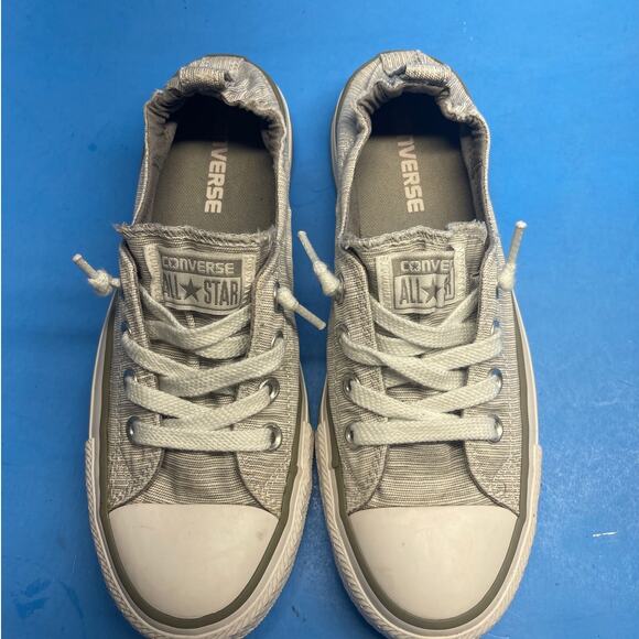 Converse All Star Shoreline Women's Slip On Casual Shoes Light Gray Size 8 - Picture 7 of 11